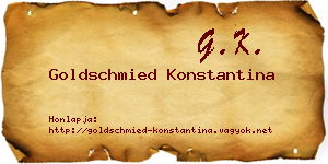 Goldschmied Konstantina névjegykártya